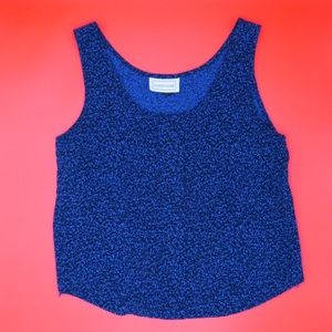 Vintage Blue  Cropped Tank